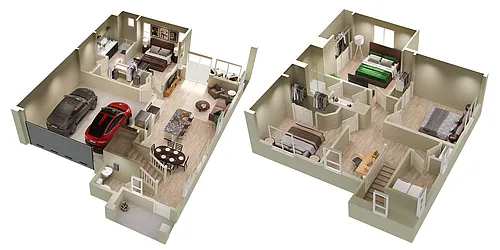 Floor plan Sienna (4x2.5)