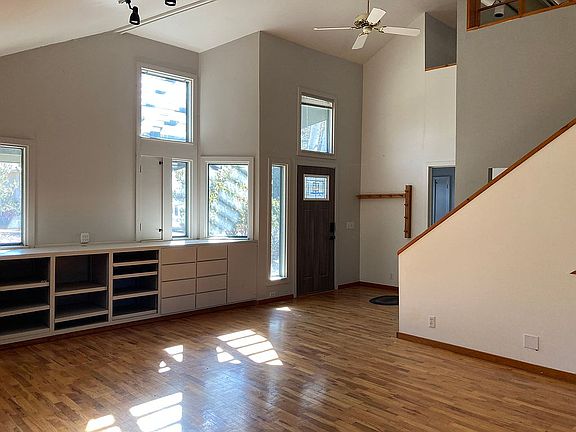Living room with entry