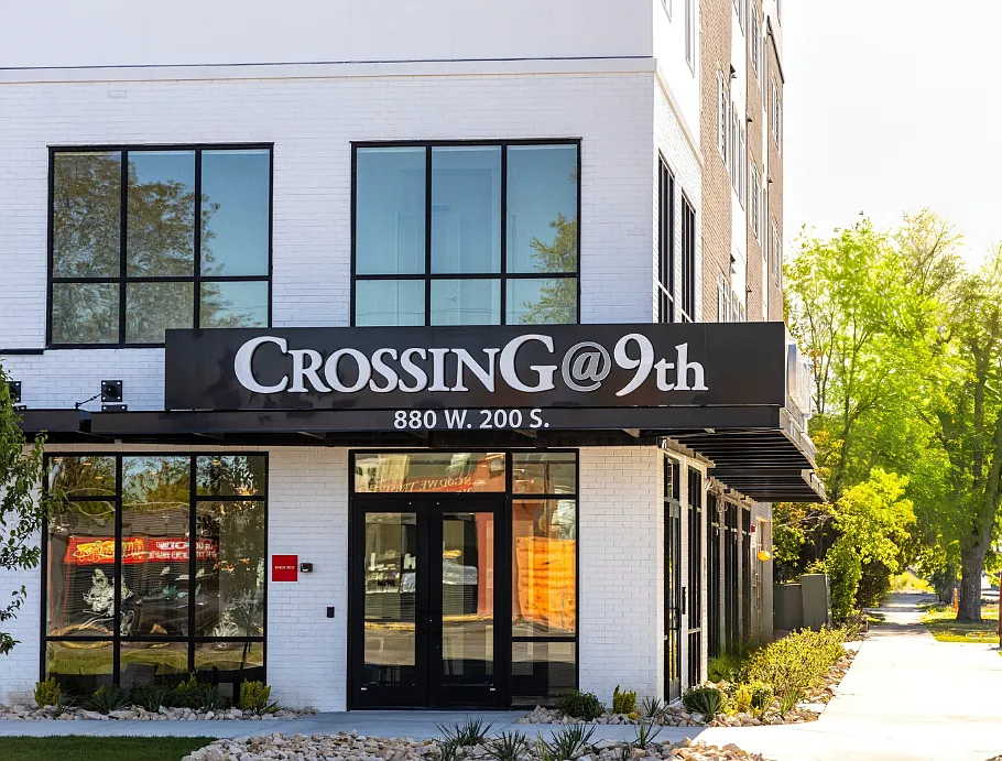 Crossing at 9th