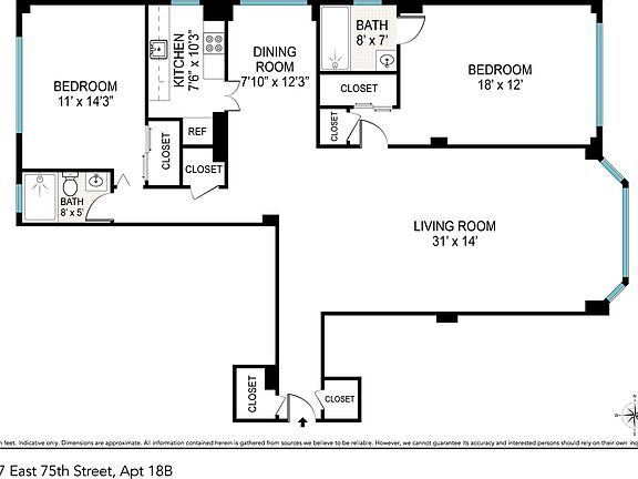 2nd image of 177 E 75th St APT 18B
