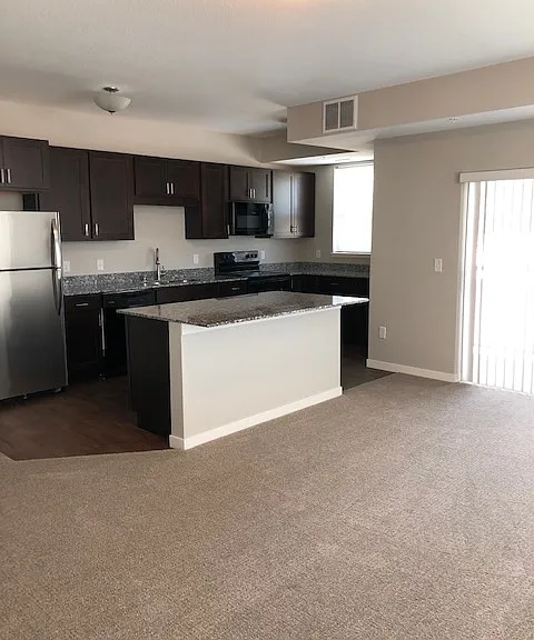 Living Rm/Kitchen in 2 Br
1250 Sq. Ft.