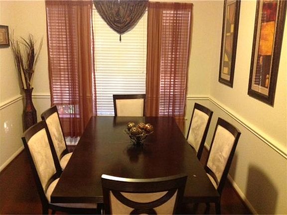 Formal dining room at the front of the home.