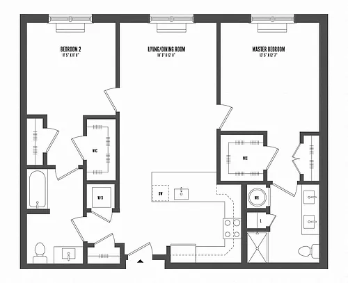 Floor plan B6-B
