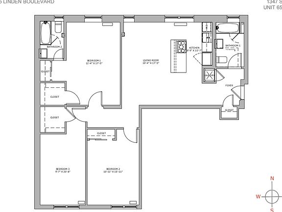 2nd image of 95 Linden Blvd #65B
