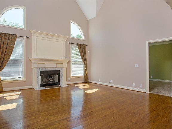 Living room with fireplace