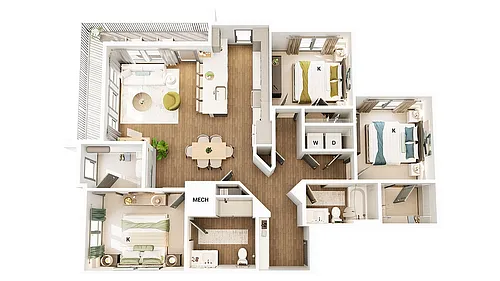 Floor plan C1-HC