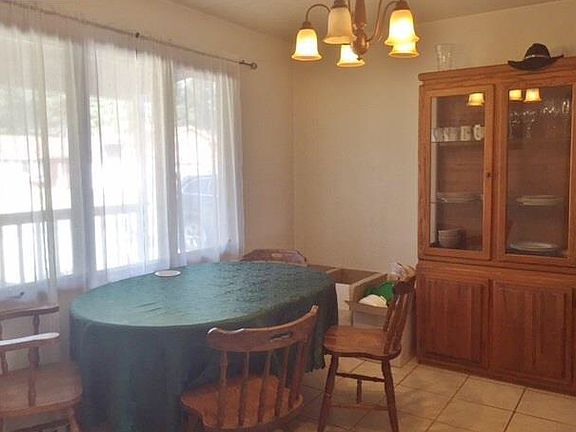 Tiled dining room