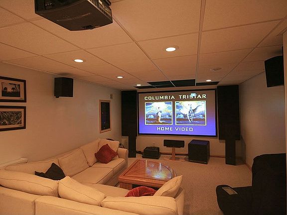 Home Theater, Newly Remolded, 109" Screen