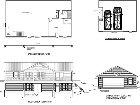 Front view and Basement