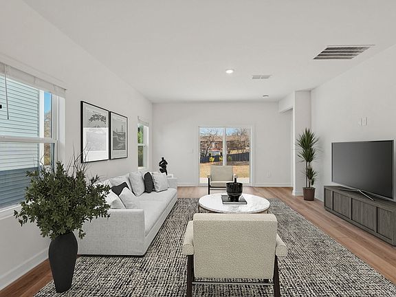 Great room in the Vienna floorplan at a Meritage Homes community in Charlotte, NC.