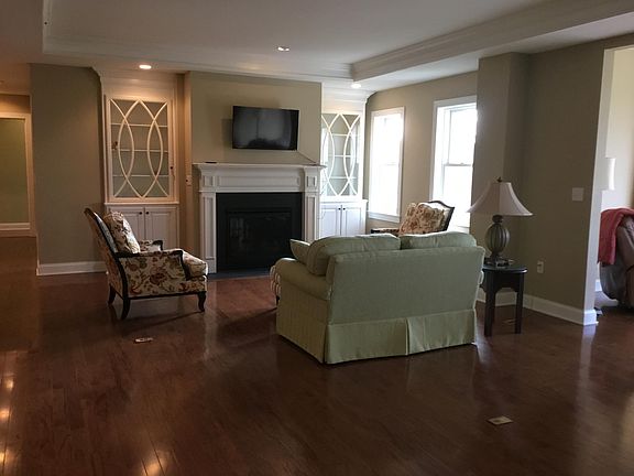 Living area with fireplace