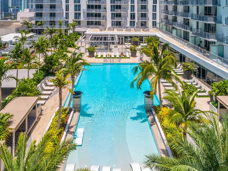 Luxurious rooftop pool deck
