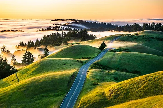 From doorstep to mountain peak in 20mins - welcome to the Marin Headlands!