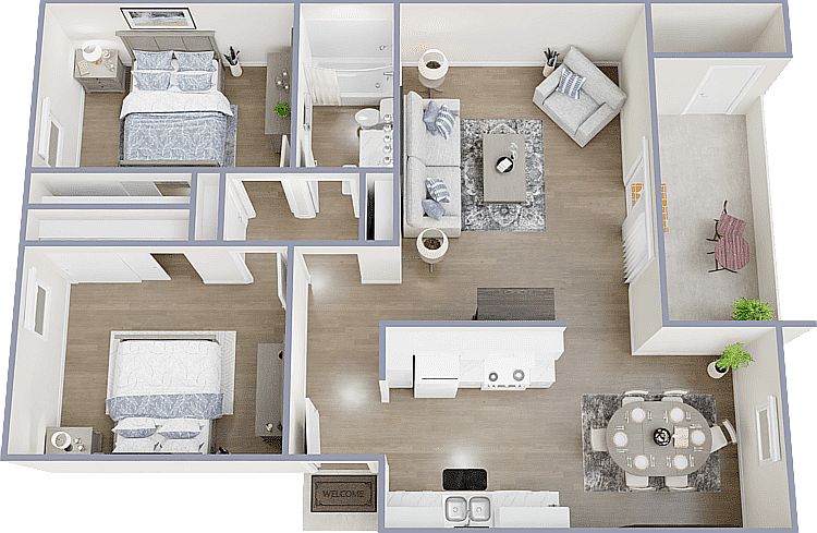 Two Bedroom One Bath Floor Plan Two Bedroom One Bath Floor Plan
