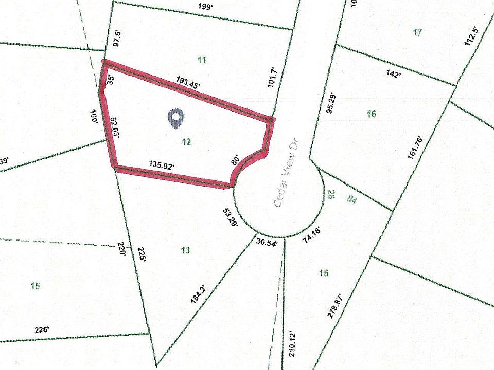 1st image of 0 Cedarview Dr Lot 12