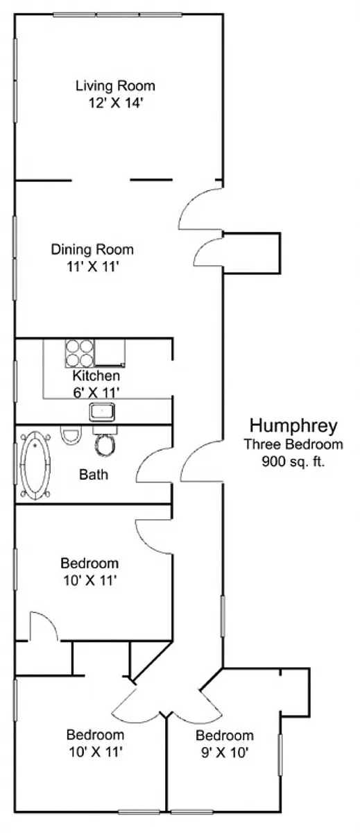 Floor plan Humphrey