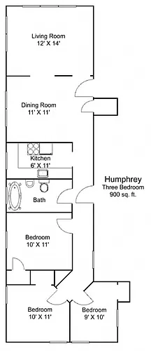 Floor plan Humphrey