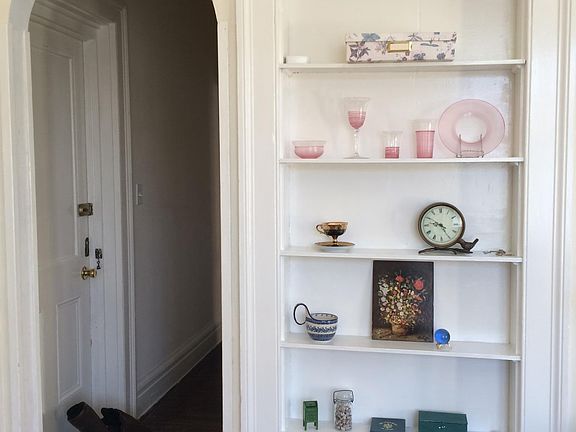 Built-in bookcase in living room