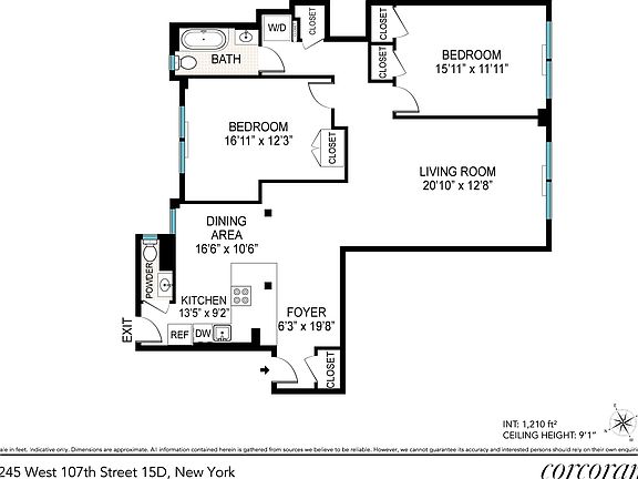 2nd image of 245 W 107th St APT 15D