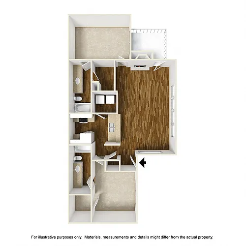 Floor plan Sawgrass-B2