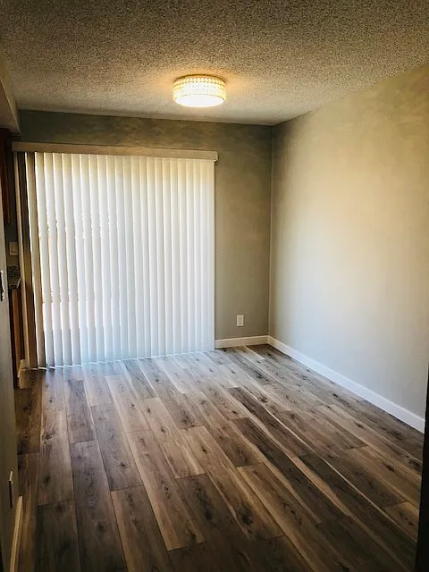 Dining area with new vertical blinds