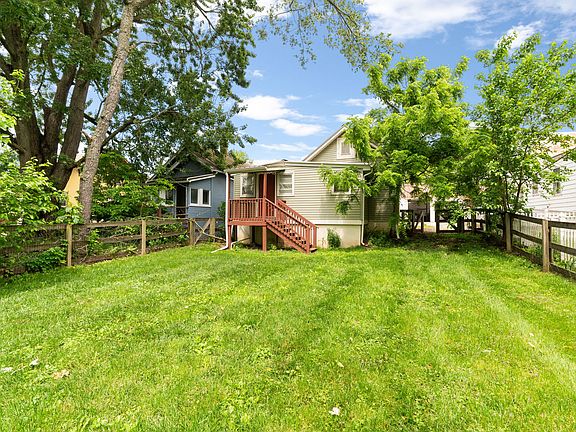 Fenced-in backyard
