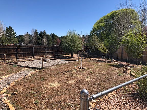 Firepit and Fruit Trees