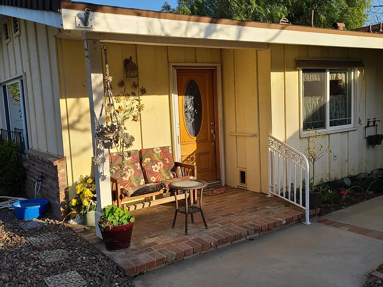 Your front porch and front door.
