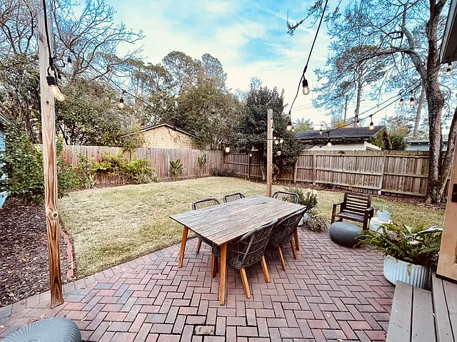 Fenced in back yard!
