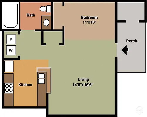 Floor plan Studio