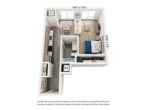 Floor plan Studio - S2