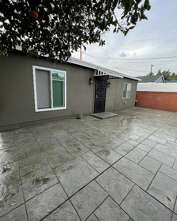 Entrance with private patio