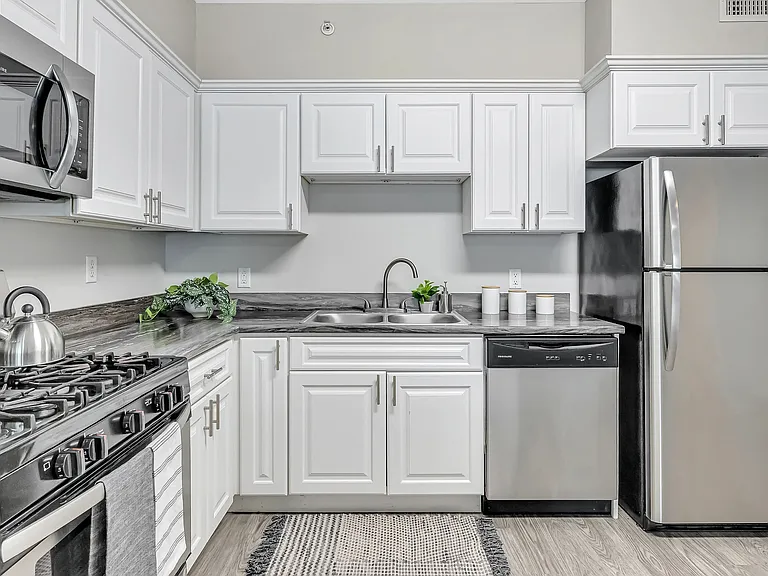 Say goodbye to dorm room snacks. Let our stainless-steel appliances and the ample storage fuel your newfound culinary passions.