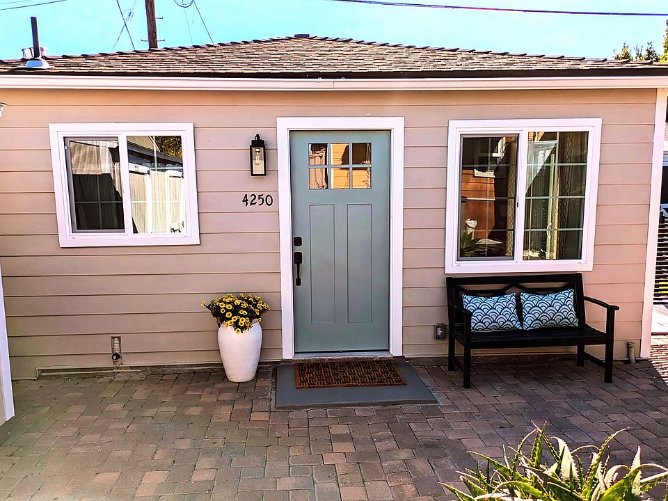 The rental unit with court yard to hang out