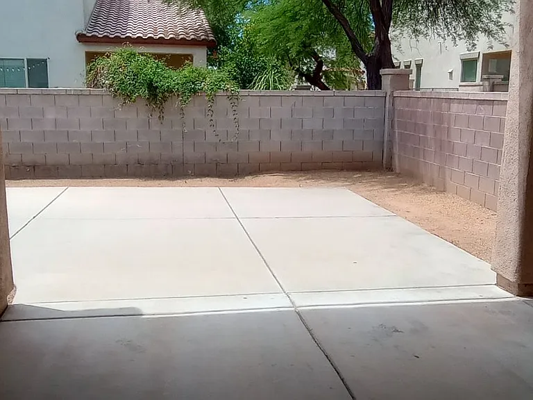 Oversized patio full slab for kids to play or above ground pool !