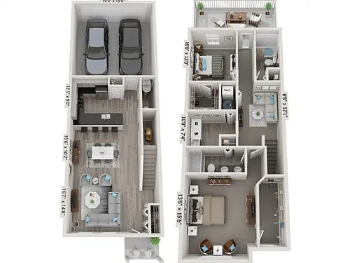Floor plan Lancaster 2b TH