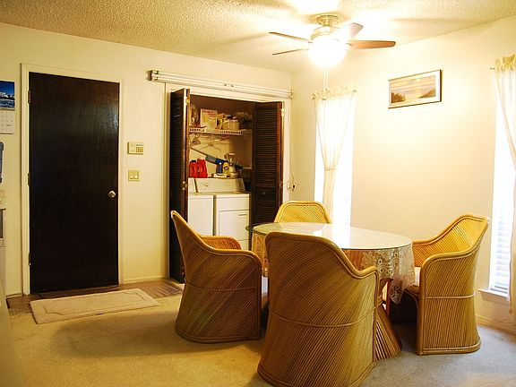 dining w/laundry area