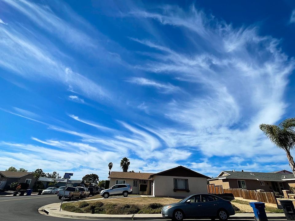 View from the front of the house into the houses across the street.