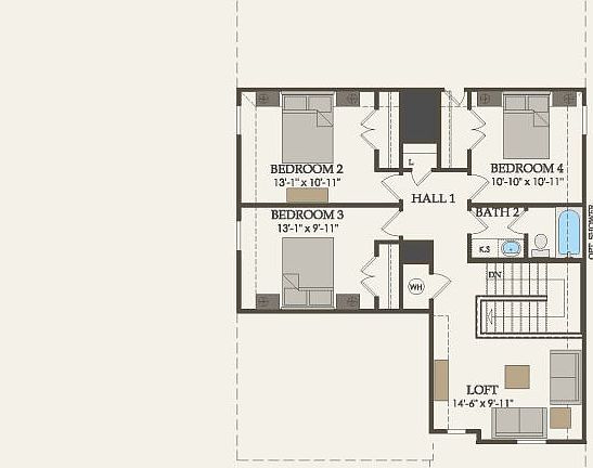 Second Floor 4 br 2.5 ba