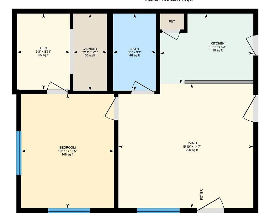 Floor plan 1X1
