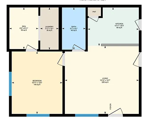 Floor plan 1X1
