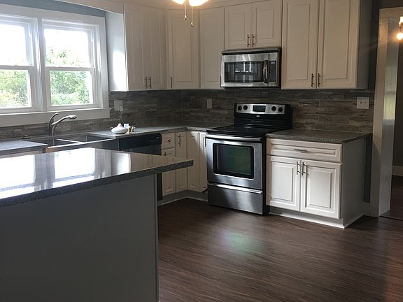 New cabinets and island