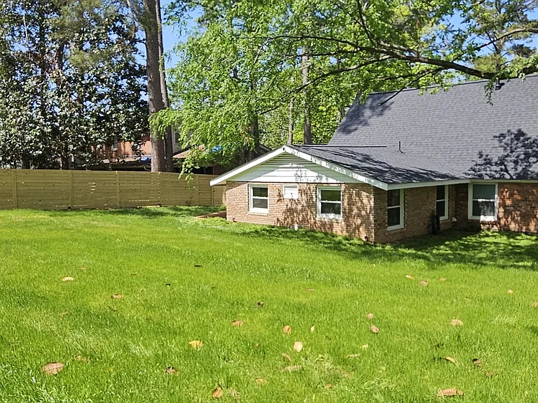 back yard is large