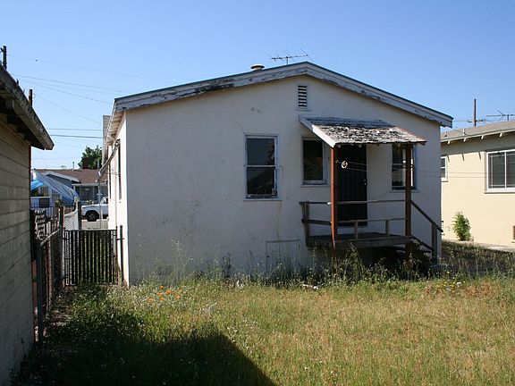 Backyard view of house.