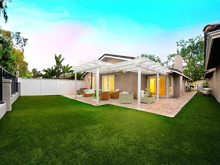 Backyard and side yard
