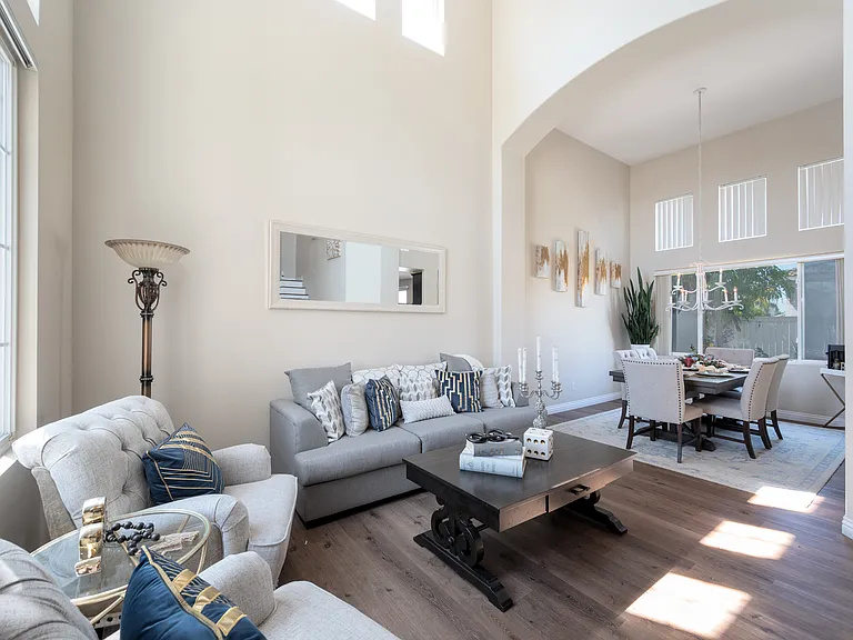 Formal living and dining room