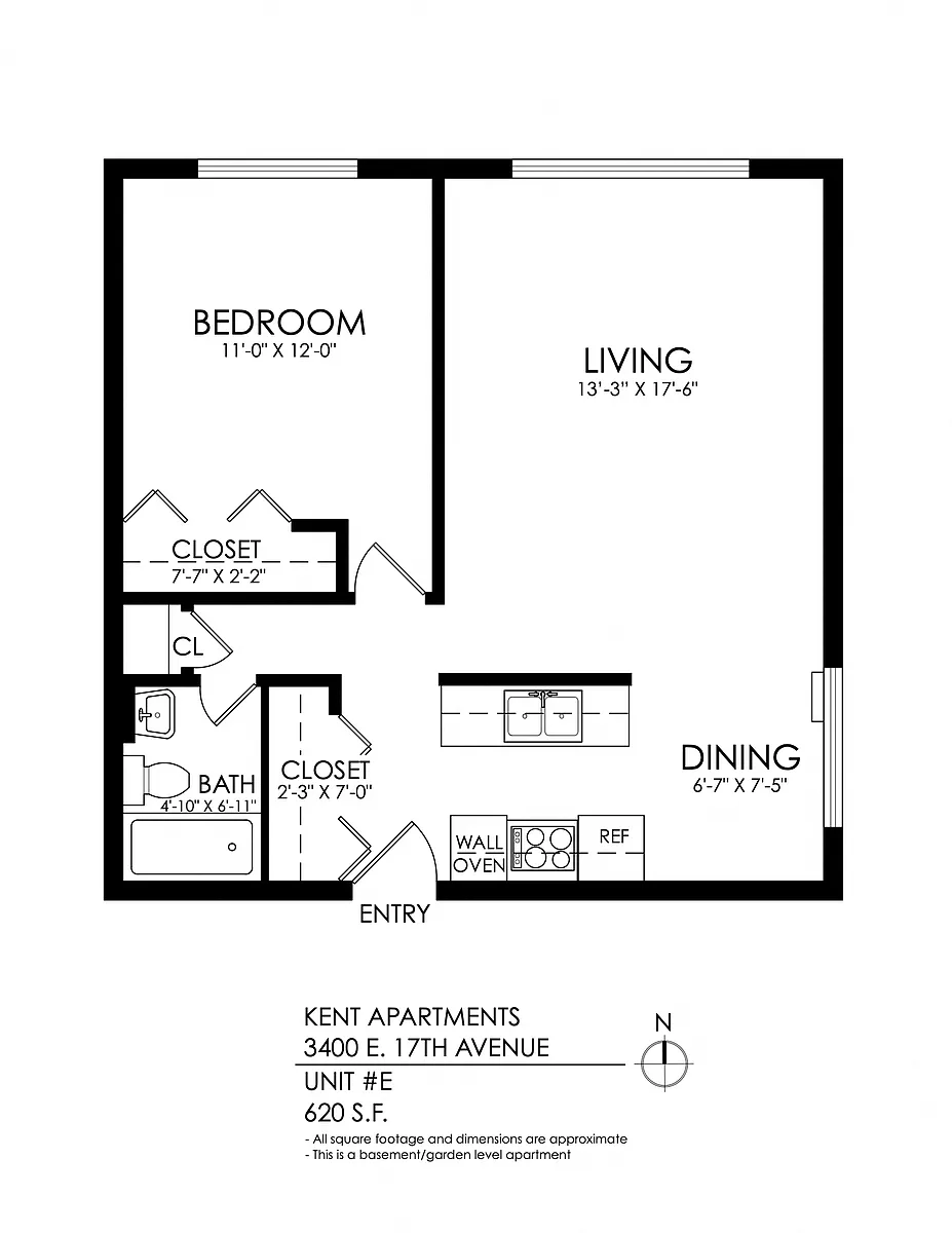 Floor plan 1 bed