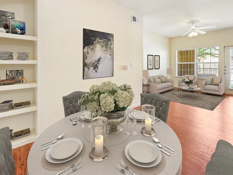 Large open living area at Stonehaven Apartments in Houston, TX