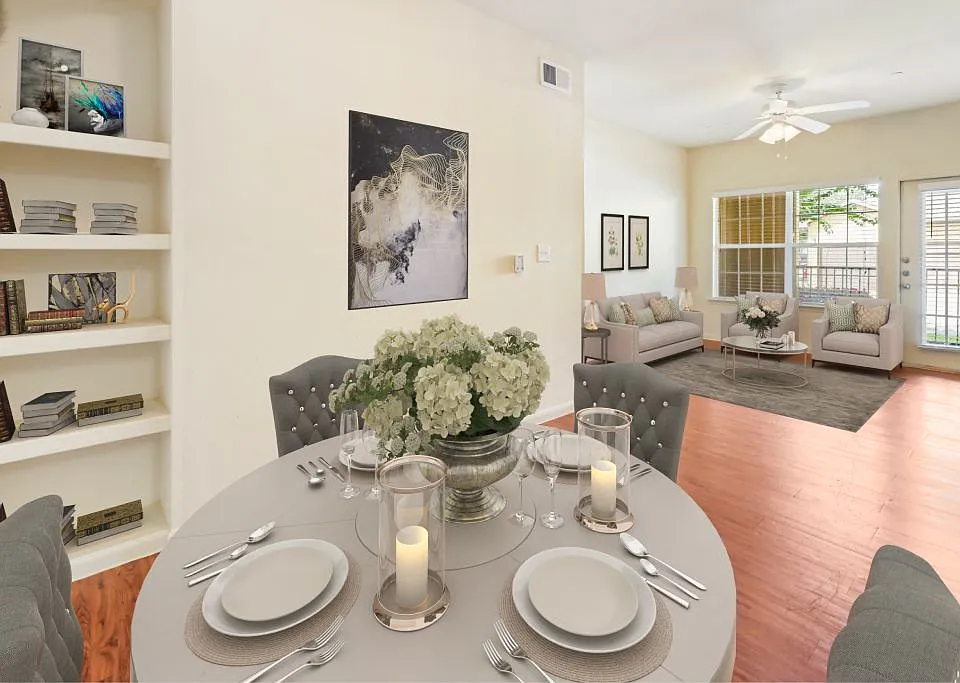Large open living area at Stonehaven Apartments in Houston, TX