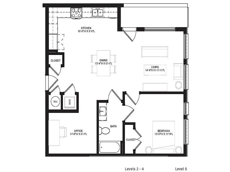 Floor plan for the unit.